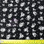 Monochrome Ditsy Floral Viscose