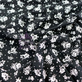 Monochrome Ditsy Floral Viscose