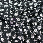 Monochrome Ditsy Floral Viscose