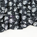 Monochrome Ditsy Floral Viscose
