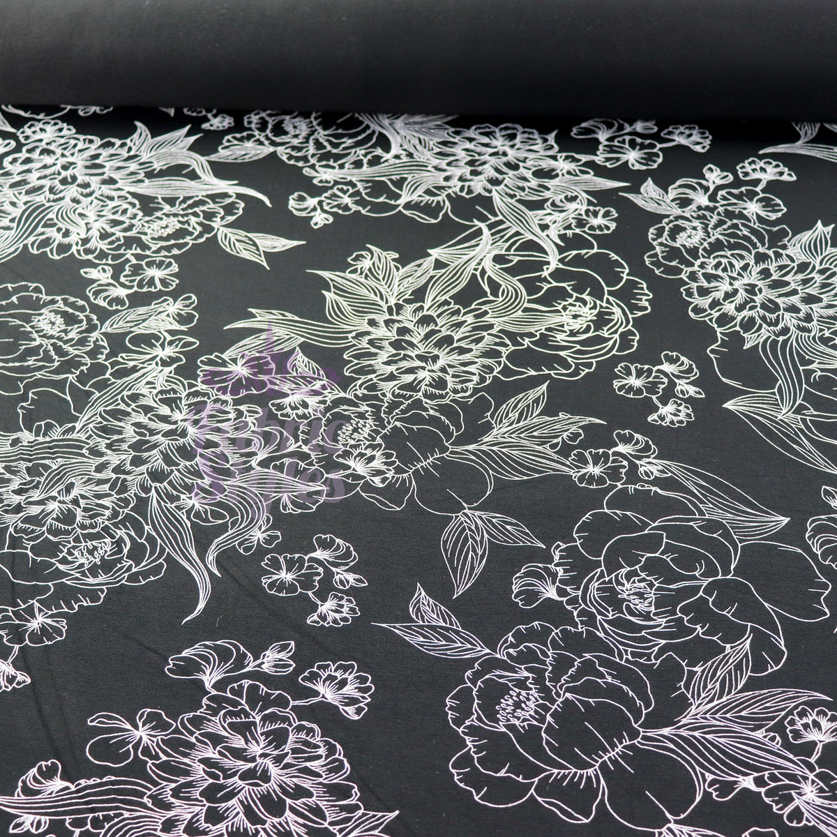Floral Outline Viscose