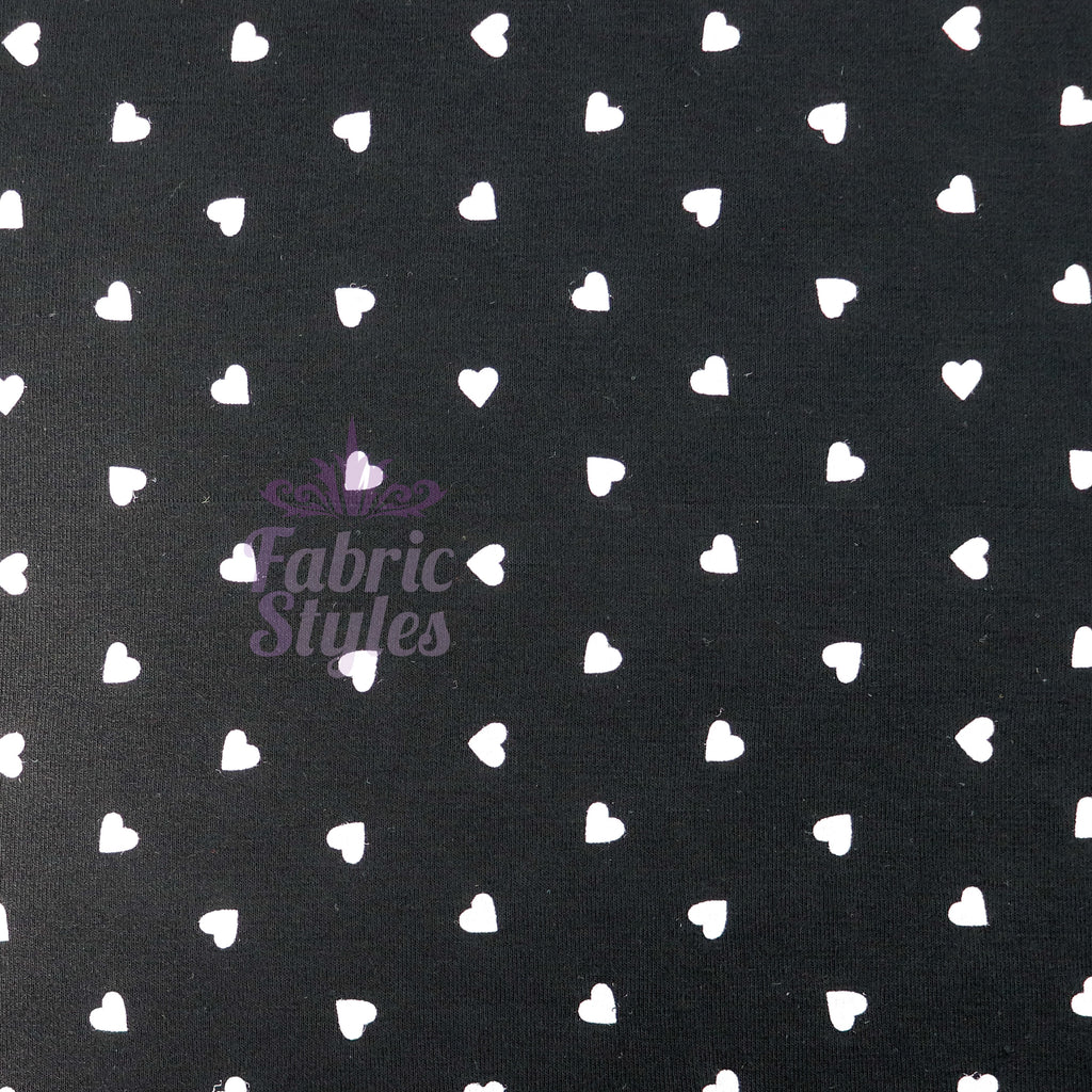 Mini Scattered Hearts Viscose