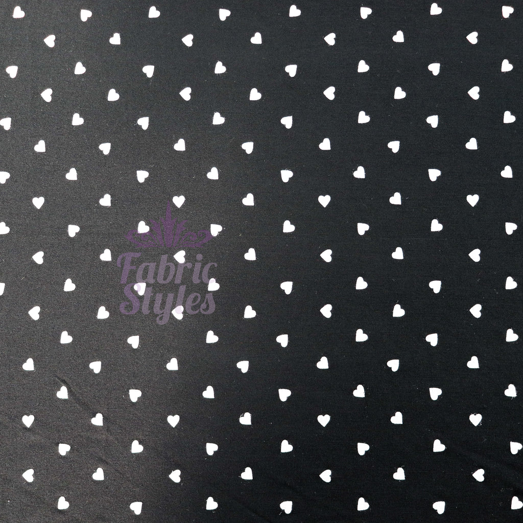 Mini Scattered Hearts Viscose