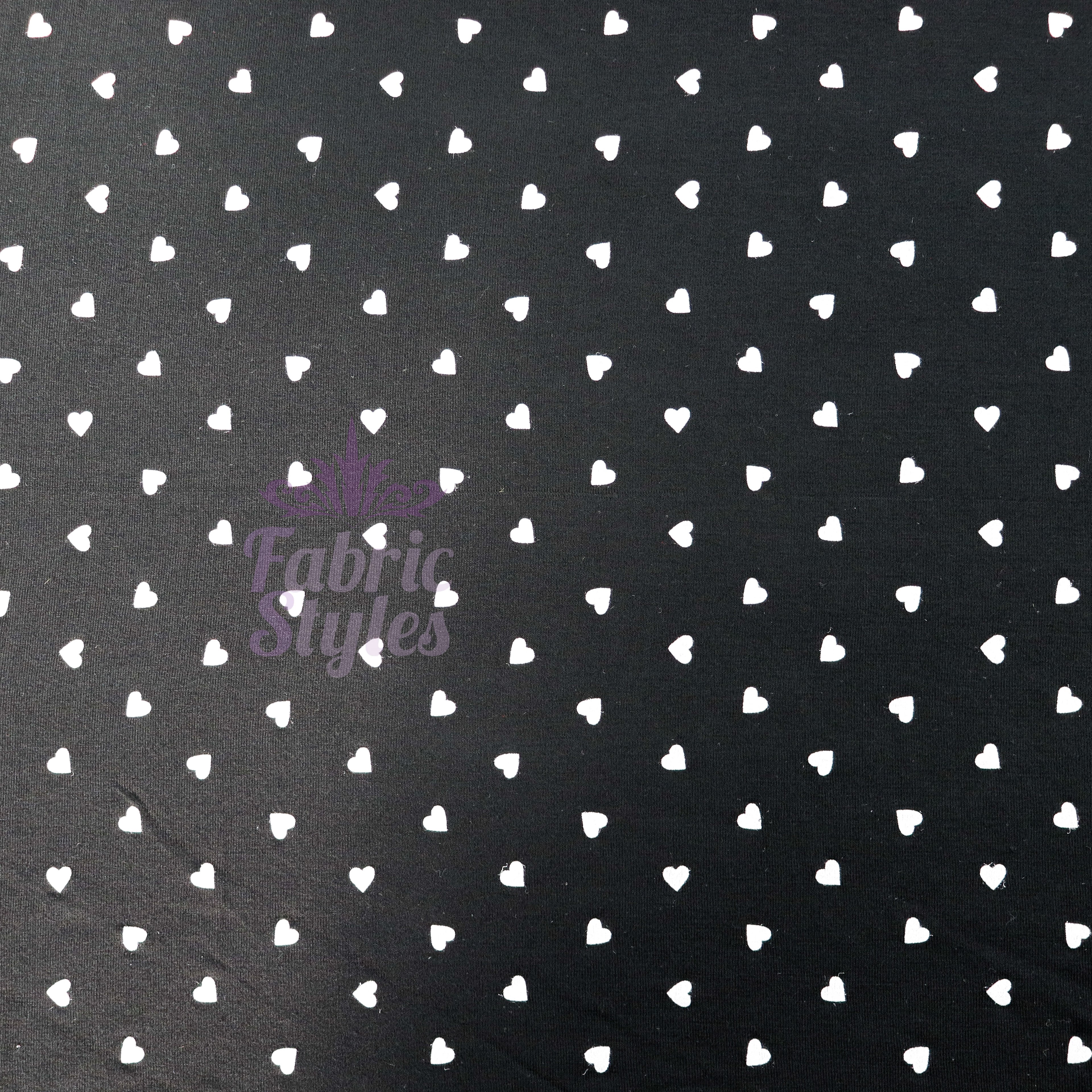 Mini Scattered Hearts Viscose