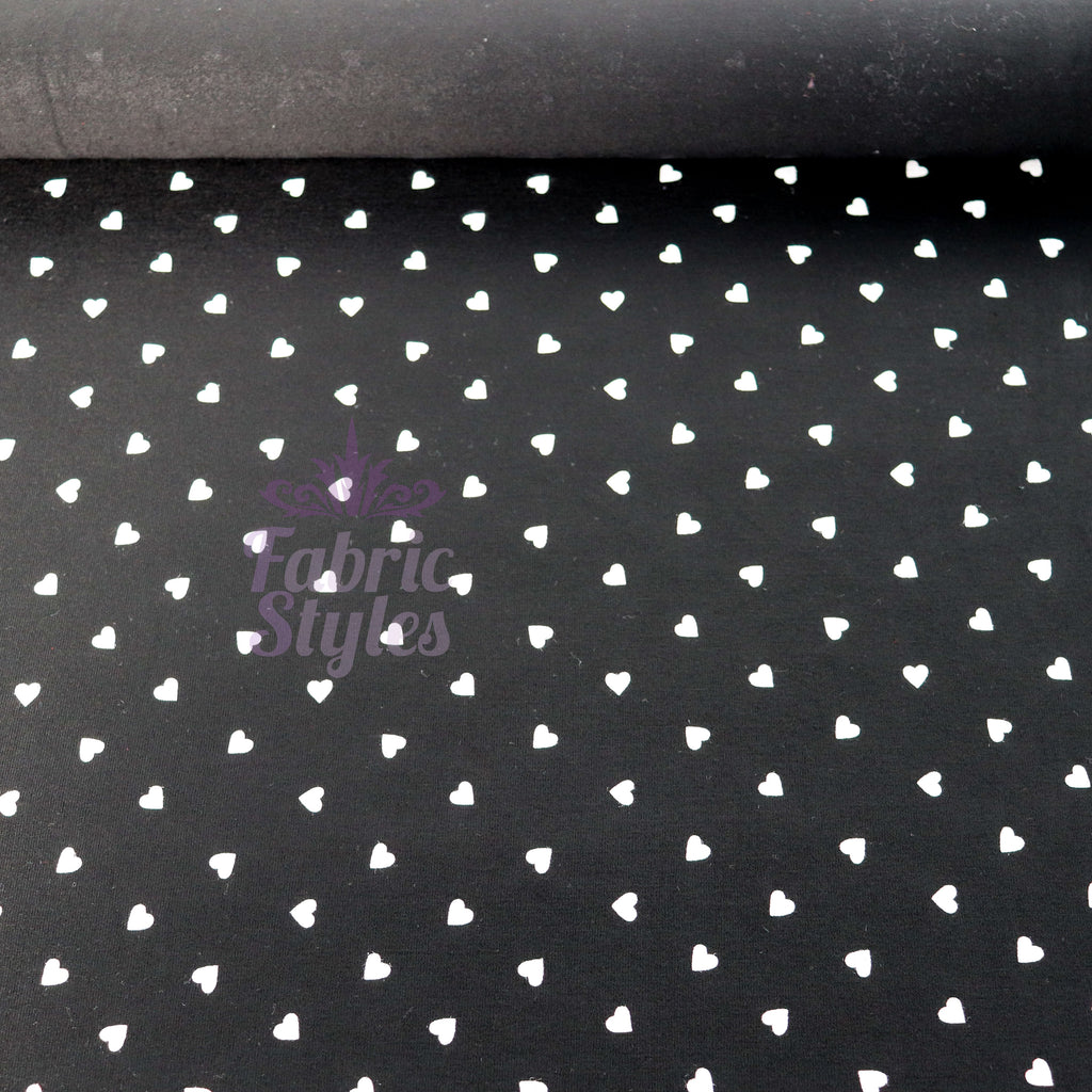 Mini Scattered Hearts Viscose