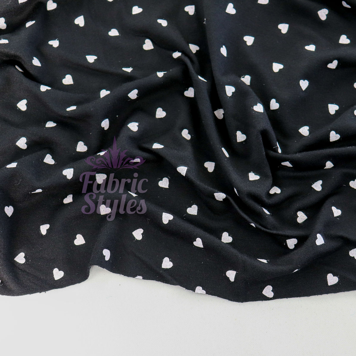 Mini Scattered Hearts Viscose