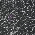 Black & White Dalmatian Spot Scuba Crepe Stretch Fabric