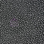Black & White Dalmatian Spot Scuba Crepe Stretch Fabric