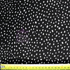 Black & White Dalmatian Spot Scuba Crepe Stretch Fabric