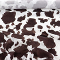 Cow Print Flock Mesh Fabric