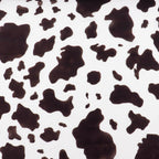 Cow Print Flock Mesh Fabric