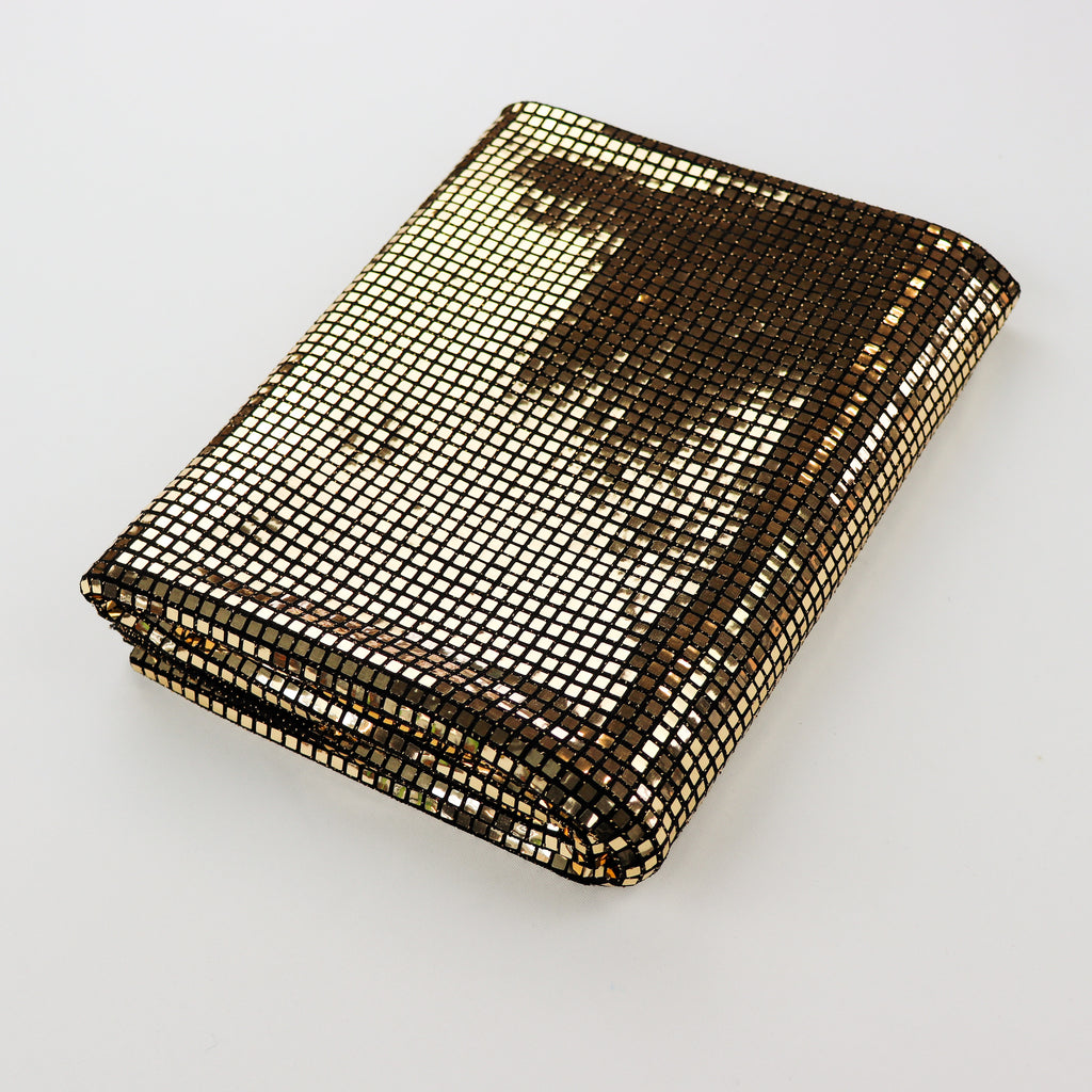 Holographic Square Sequin Stretch Lurex Fabric