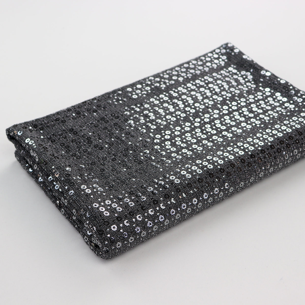 Grey & Silver Sequin Lurex All Way Stretch Fabric