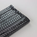 Grey & Silver Sequin Lurex All Way Stretch Fabric