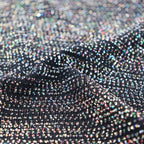 Rainbow Glitter Lurex All Way Stretch Fabric