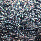 Rainbow Glitter Lurex All Way Stretch Fabric