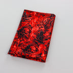 Red & Black Abstract Leopard Animal Print Spandex All Way Stretch Fabric