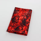 Red & Black Abstract Leopard Animal Print Spandex All Way Stretch Fabric