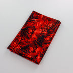 Red & Black Abstract Leopard Animal Print Spandex All Way Stretch Fabric