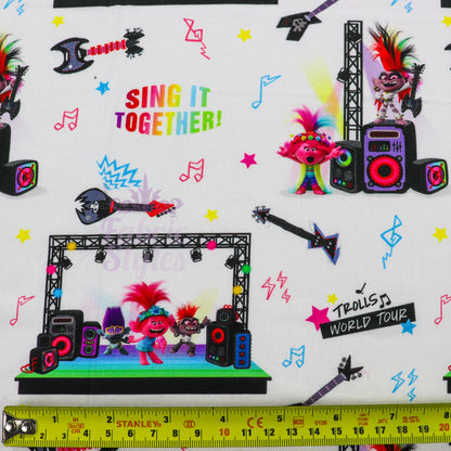 Trolls Sing It Cotton Fabric