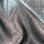 Silver Foil Power Mesh Fabric