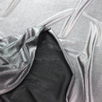 Silver Foil Power Mesh Fabric