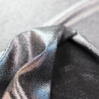 Silver Foil Power Mesh Fabric