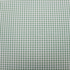 Green & White Gingham Check Power Mesh Stretch Fabric