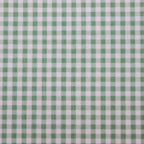Green & White Gingham Check Power Mesh Stretch Fabric