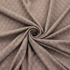 Chocolate Brown Textured 2 Way Stretch Dress Fabric