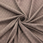Chocolate Brown Textured 2 Way Stretch Dress Fabric