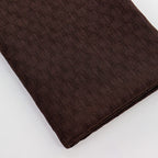 Chocolate Brown Textured 2 Way Stretch Dress Fabric