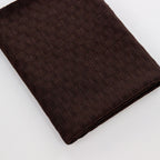 Chocolate Brown Textured 2 Way Stretch Dress Fabric