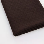 Chocolate Brown Textured 2 Way Stretch Dress Fabric