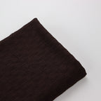 Chocolate Brown Textured 2 Way Stretch Dress Fabric