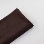 Chocolate Brown Textured 2 Way Stretch Dress Fabric