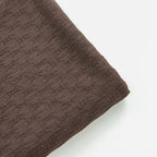 Chocolate Brown Textured 2 Way Stretch Dress Fabric
