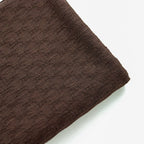 Chocolate Brown Textured 2 Way Stretch Dress Fabric