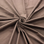 Chocolate Brown 2 Way Stretch Suede Fabric