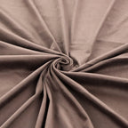 Chocolate Brown 2 Way Stretch Suede Fabric