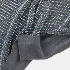 Black Metallic Nylon Frice Fabric