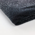 Black Metallic Nylon Frice Fabric