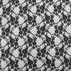Black Floral Lace Dress Fabric