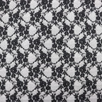 Black Floral Lace Dress Fabric