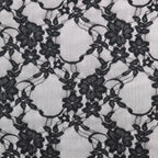 Black Floral Lace Dress Fabric