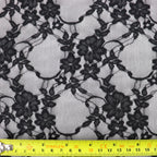 Black Floral Lace Dress Fabric