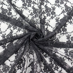 Black Floral Lace Dress Fabric