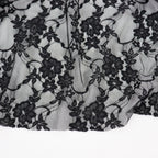 Black Floral Lace Dress Fabric