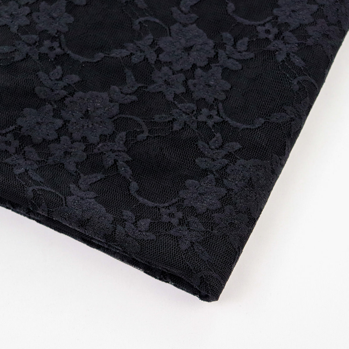 Black Floral Lace Dress Fabric