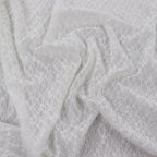 White Ditsy Floral Lace Dress Fabric